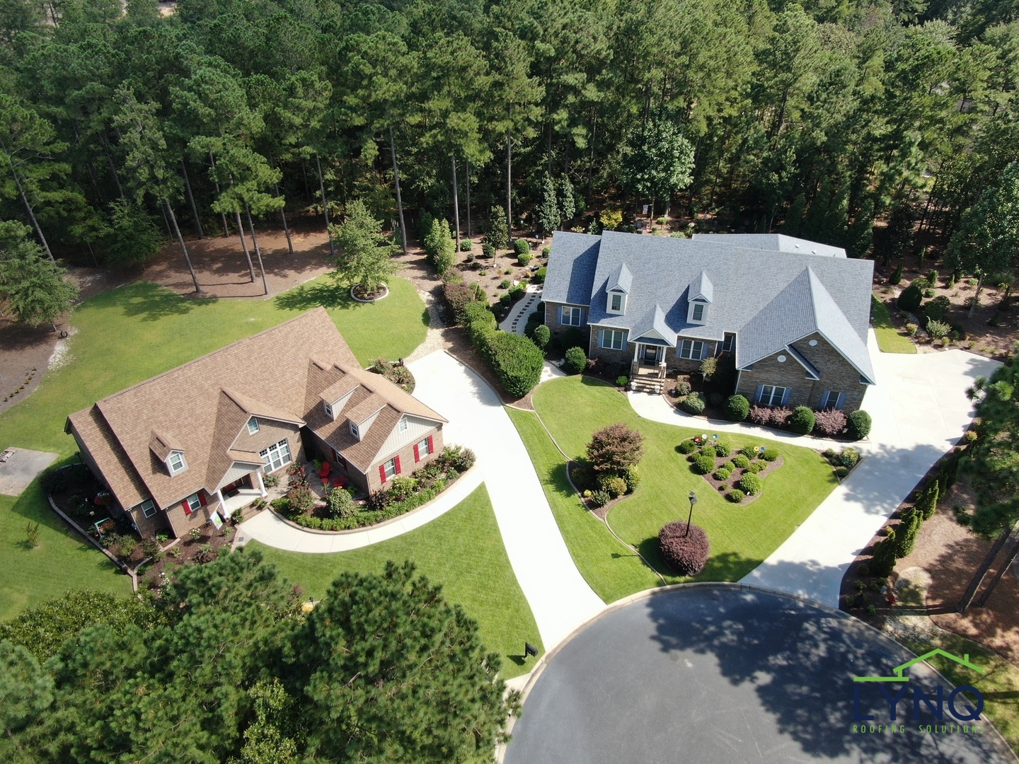 Well-maintained residential roof served by LYNQ Roofing in Charlotte